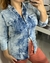 Camisa Jeans Estonada Alongada na internet