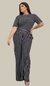 Calça Pantalona Malha Listras Plus Size - TuttiStore | Moda Feminina Casual