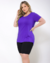 Blusa Malha Lisa Plus Size Roxa - TuttiStore | Moda Feminina Casual