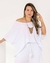 Blusa Morcego Viscose Ampla Lisa Branca - comprar online