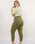 Calça Jogger Malha Moletinho Plus Size Verde