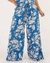 Calça Pantalona Viscose Estampa Azul - comprar online