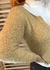 Casaco Curto Tricot Mousse Ocre na internet