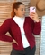 Casaco Curto Tricot Mousse Vermelho Cherry na internet
