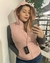 Colete Puffer Rosa Capuz - comprar online