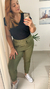 Calça Jogger Malha Moletinho Plus Size Verde na internet