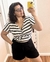 Blusa Cropped Malha Listras - comprar online