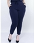 Calça Jogger Malha Moletinho Plus Size Marinho - comprar online