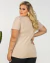 T-Shirt Algodão Be True Plus Size - comprar online