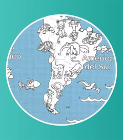 Planisferio para Pintar - comprar online