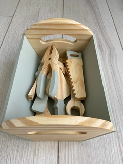 Caja de herramientas de madera