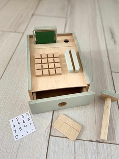 Caja registradora de madera