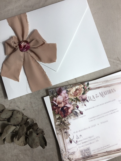 Convite casamento Isabella e Mathias