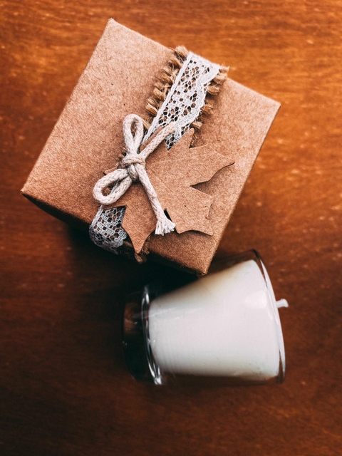 Vela aromática em vidro - Pequena