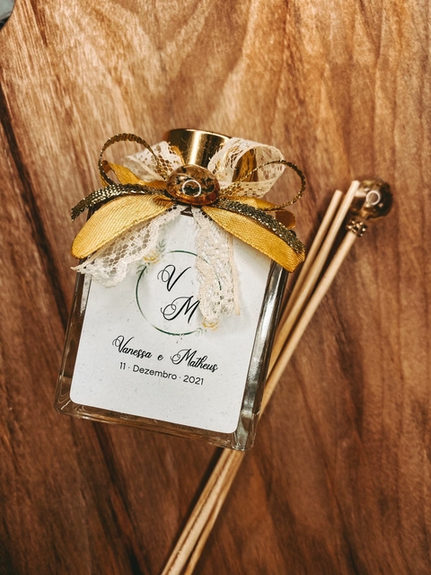 Lembrancinha Aromatizador Casamento - em vidro 100ml