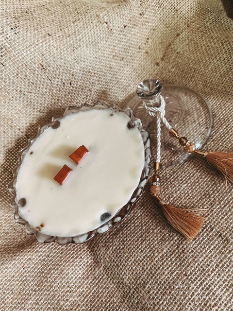 Vela aromática em vidro - Grande