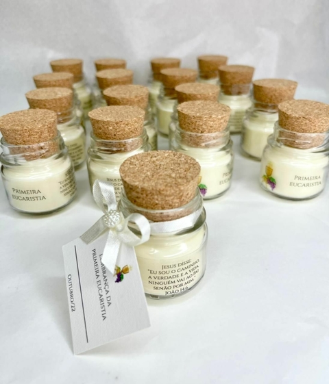 Vela aromática com rolha 40g - Pequena