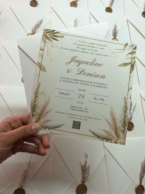 Convite Jaqueline & Denison