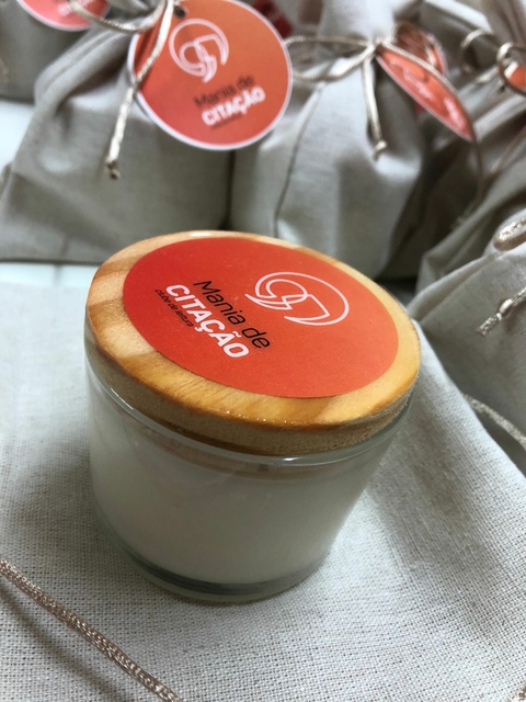 Vela em vidro - tamanho G