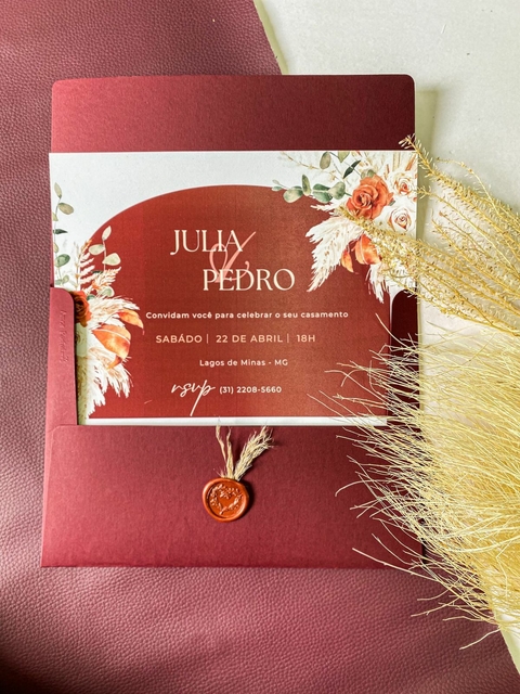 Convite Júlia e Pedro