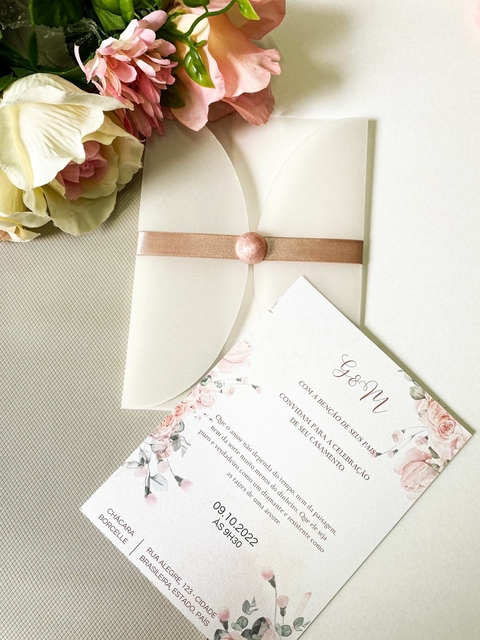 CONVITE DE CASAMENTO - M