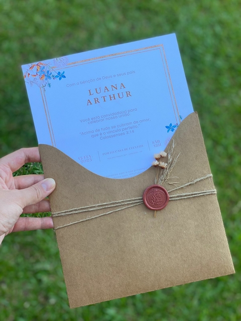 Convite Luana e Arthur