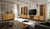 Escandi 2 - Comoda madera grandis, 160 x 40 x 84,5 + laqueado + correderas telescopicas - Carpintar Arquitectura en Camas®