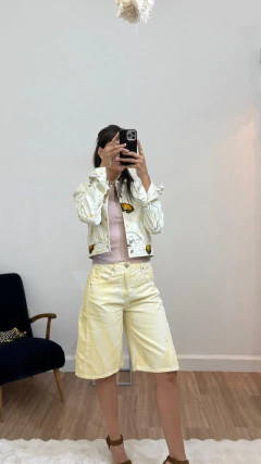 Bermuda Barrel Loose Premium Faded Yellow - comprar online