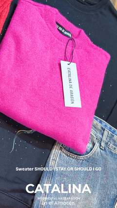 SWEATER SHOULD I STAY OR SHOULD I GO - El Almacén de Adriana Kuntz