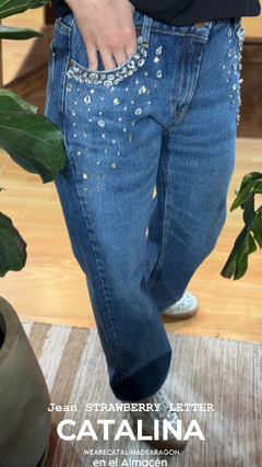 JEAN STRAWBERRY LETTER - tienda online