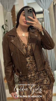 Imagen de CAMPERA DE CUERO GOLDEN GIRLS