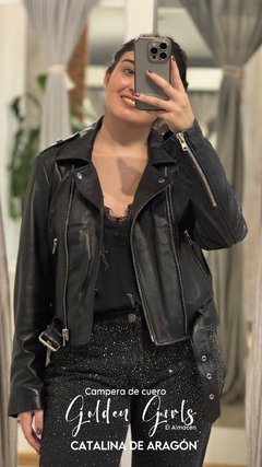 CAMPERA DE CUERO GOLDEN GIRLS - El Almacén de Adriana Kuntz