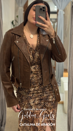 CAMPERA DE CUERO GOLDEN GIRLS - El Almacén de Adriana Kuntz