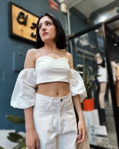 TOP ANOTHER FRIDAY NIGHT - Blanco - comprar online