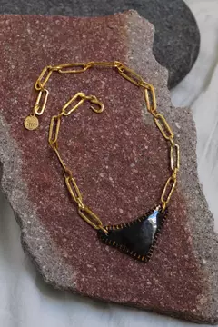 Collar Niza Dorado Negro