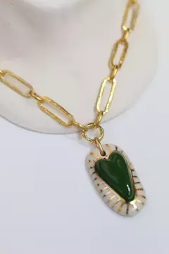 COLLAR CUORE VERDE - comprar online