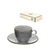 Jogo de Xícaras de Café Preta Borda Dourada 85 ml - comprar online