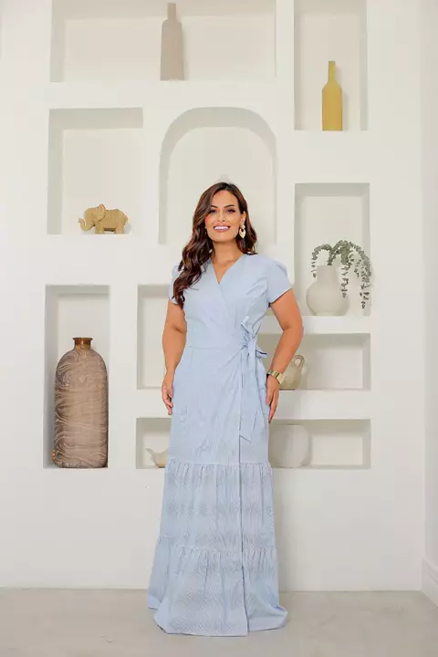 Vestido longo Julia 12863 Joyaly Moda - comprar online