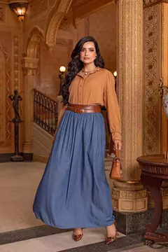 SAIA LONGA COM CINTO HELENA - 12905 - Joyaly