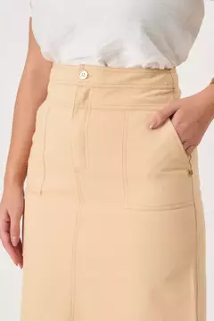 Saia Midi Sarja Com Bolso - 32057 - Joyaly Moda na internet