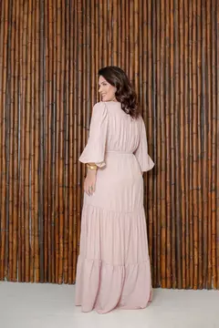 Vestido Longo Nicole 80303 Joyaly Moda - Bella Fiorella Moda Evangélica