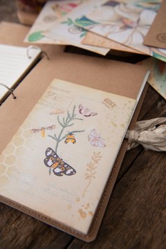 JOURNAL BOTANICAL "Rosas roja y rosa" - The Artmaking Company