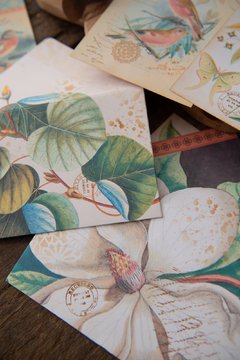 JOURNAL BOTANICAL "Pajaritos blancos y naranjas" - The Artmaking Company