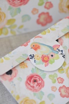 SOBRES "VINTAGE POSTCARDS" PAJARITOS BLANCOS. Surtidos x6 - comprar online