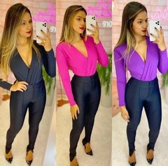 Body Power de Poliamida com Manga