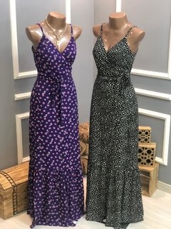 Vestido Five Transpassado Longo - Outlet da Ana
