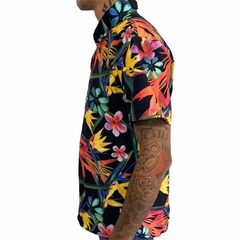Camisa de Botão Floral Colorido - comprar online