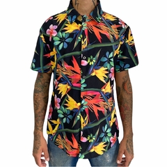Camisa de Botão Floral Colorido - Deluvi Store