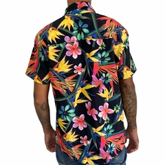 Camisa de Botão Floral Colorido na internet