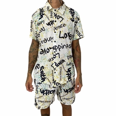 Kit Camisa de Botão e Shorts New Year
